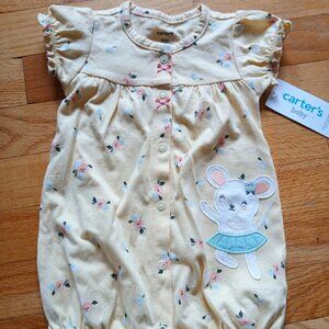 Carter's Baby Spring Yellow Romper  - 6 months
